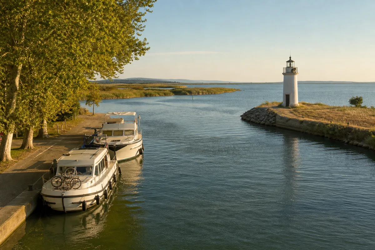 Le canal du Midi en bateau sans permis, depuis Marseillan
